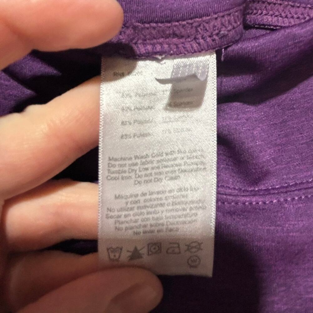 ASICS Women's Purple High Waist Leggings Medium Athletic Running Workout Tights - Picture 3 of 8